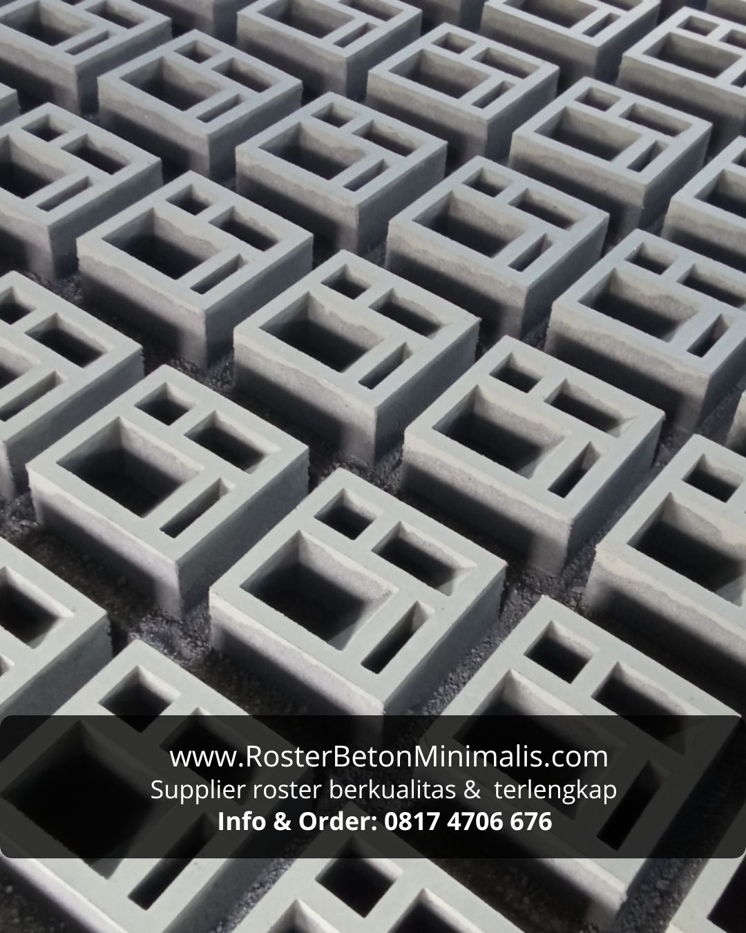 Produksi roster beton kualitas premium untuk pasar Purwakarta.