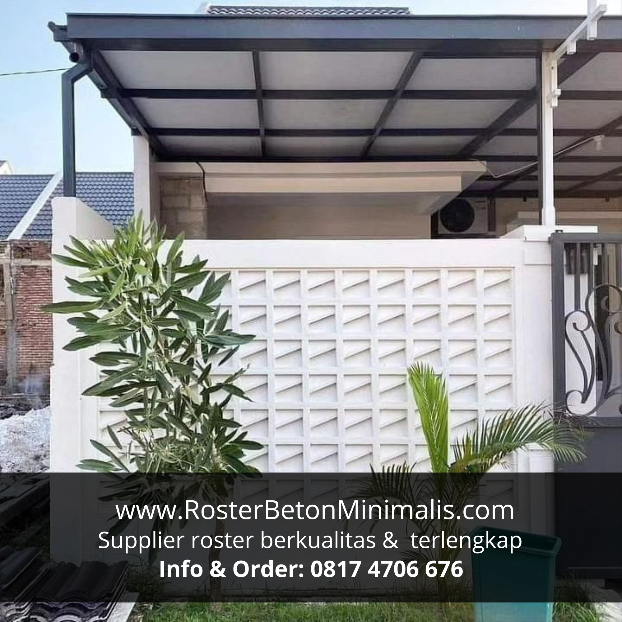 Desain roster beton anti tampias, solusi cerdas untuk iklim Probolinggo