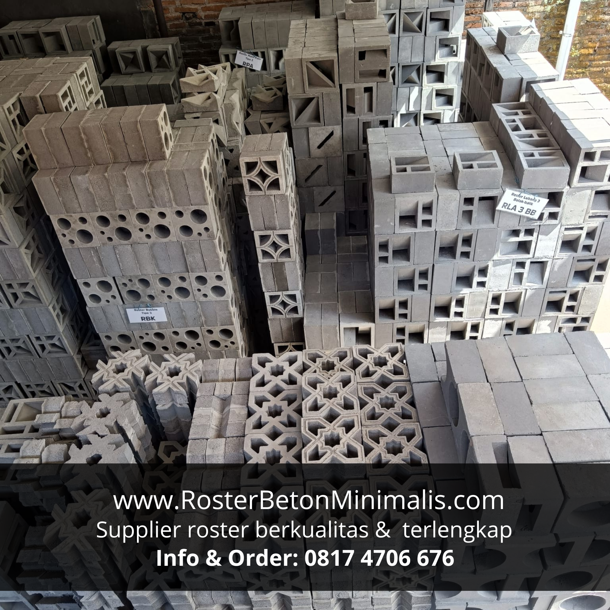 Layanan custom desain roster beton untuk proyek unik di Purwakarta.